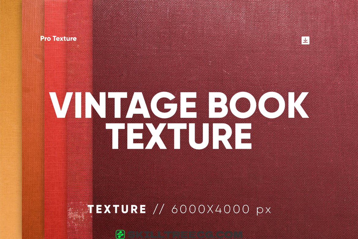 20 Vintage Book Cover Textures（151476）-技能树